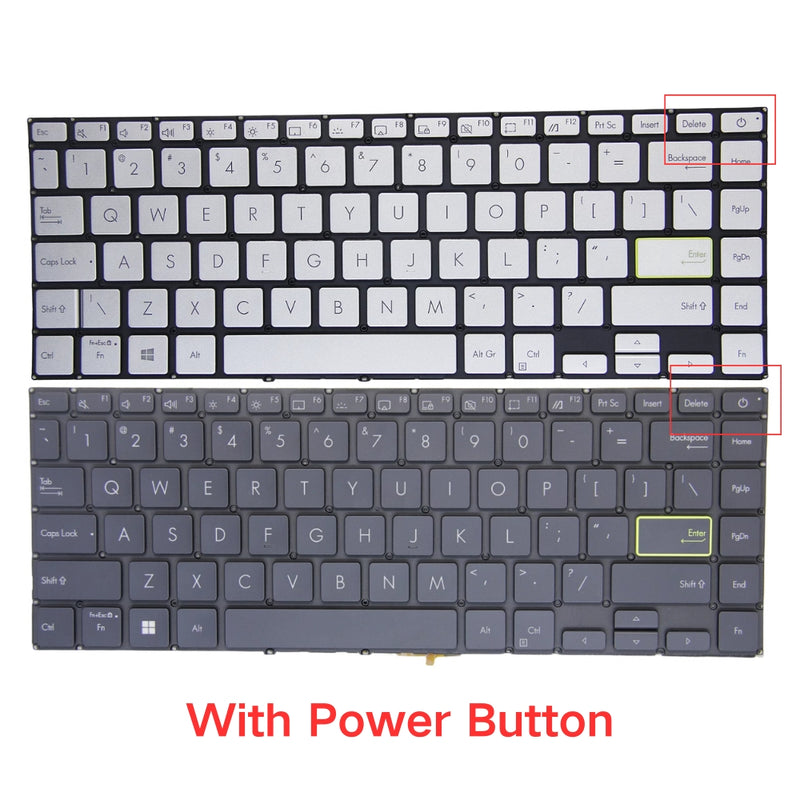 Cargue la imagen en el visor de la galería, ASUS VivoBook Flip 14 TM420 TM420IA TP420 TP470 - Keyboard With Back Light US Layout Replacement Parts - Polar Tech Australia

