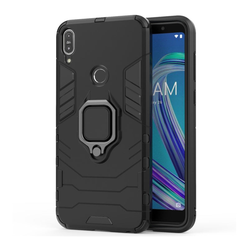 Cargue la imagen en el visor de la galería, Asus Zenfone Max Pro (M1) ZB601KL/ZB602KL - Heavy Duty Armor Case With Ring Holder Stand - Polar Tech Australia
