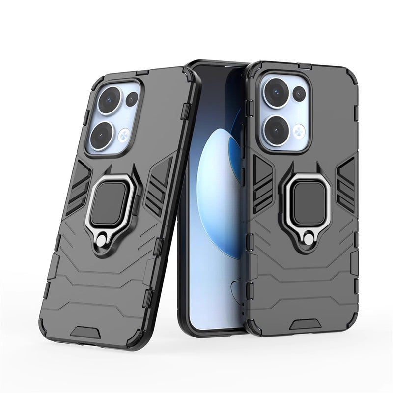 Chargez l&#39;image dans la visionneuse de la galerie, OPPO Reno13 Pro 5G (CPH2697) - Heavy Duty Armor Case With Ring Holder Stand - Polar Tech Australia
