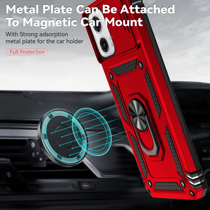 Load image into Gallery viewer, [Magnetic Ring Kickstand][Slide Camera Cover] Motorola Moto G 5G 2023/Moto G Power 2023 - Shield Shockproof Rugged Heavy Duty Case - Polar Tech Australia
