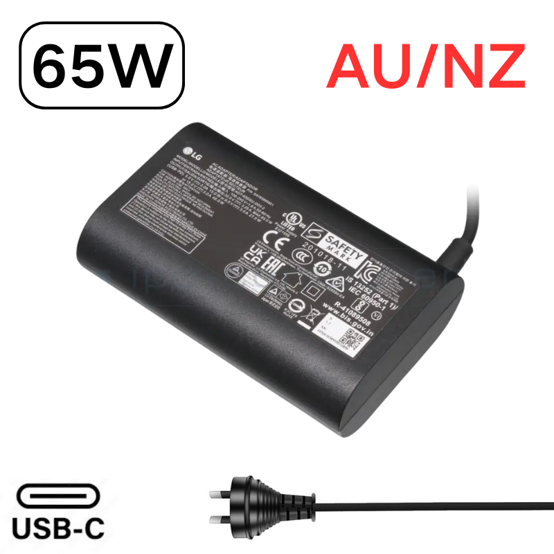 Cargue la imagen en el visor de la galería, [65W][Type-C] Genuine Original LG Gram USB C - Laptop AC Wall Travel Charger Travel Adapter - Polar Tech Australia
