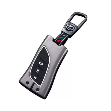 Lexus Metal Shell & Soft Silicone Car Key Fob Case Cover For ES200, NX 300h, RX 300, LM, LS500h, LX 570