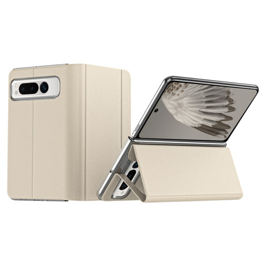 Google Pixel Fold - Magnetic Flip Kickstand Leather Phone Case - Polar Tech Australia