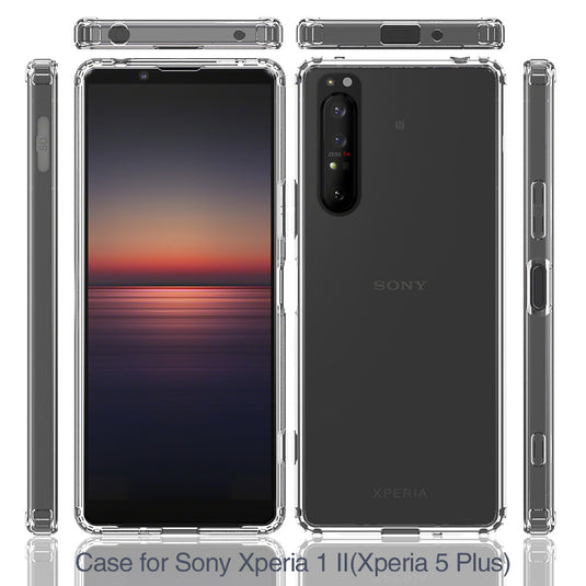 Sony Xperia 5/5 II/5 III - AirPillow Cushion Clear Transparent Back Cover Case - Polar Tech Australia