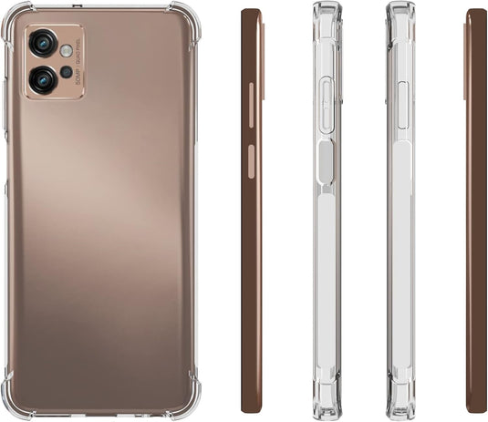 Motorola Moto G32 - AirPillow Cushion Transparent Soft Clear TPU Four Corners Protective Case - Polar Tech Australia