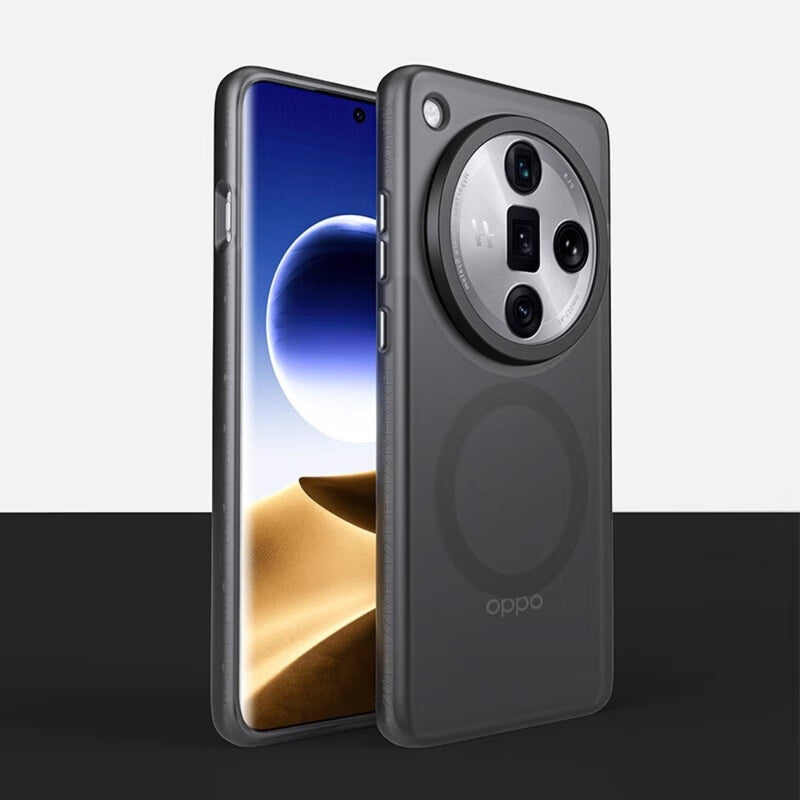 Cargue la imagen en el visor de la galería, OPPO Find X7/Ultra - Frosted Magnetic Minimalist Full Coverage Shockproof Case - Polar Tech Australia
