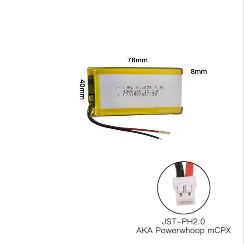 Load image into Gallery viewer, [PH2.0-JST Connector][814076] Universal 4000mAh 3.8V Rechargeable Li-Ion Lithium Polymer Battery - Polar Tech Australia
