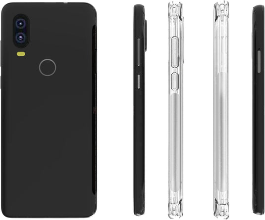Motorola Moto One Vision - AirPillow Cushion Transparent Soft Clear TPU Four Corners Protective Case - Polar Tech Australia