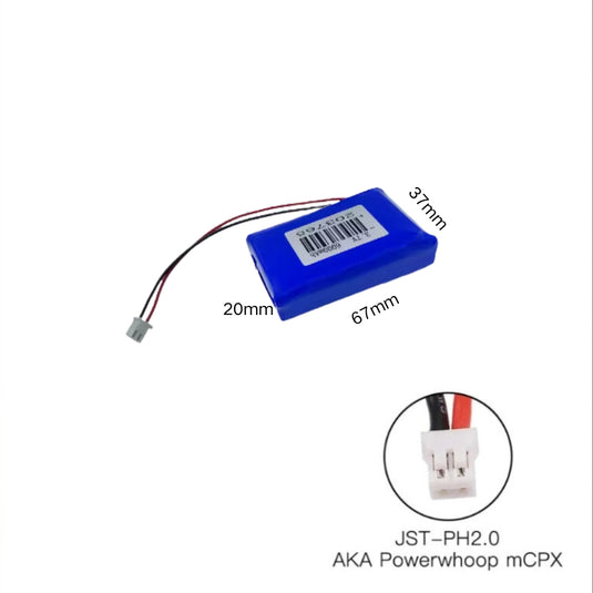 [PH2.0-JST Connector][203765] Universal 6000mAh 3.7V Rechargeable Li-Ion Lithium Polymer Battery - Polar Tech Australia