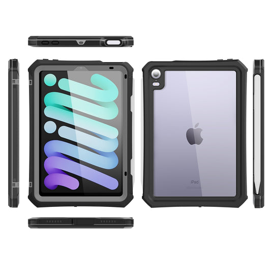 Apple iPad Mini 6 Shellbox Waterproof Heavy Duty Lifeproof Style Case - Polar Tech Australia