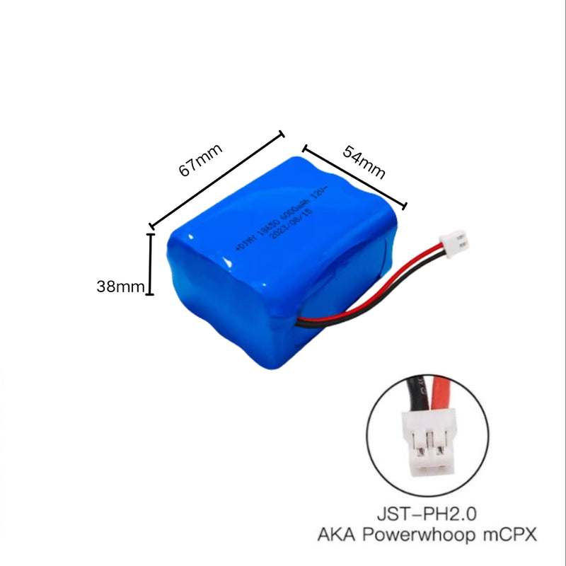 Load image into Gallery viewer, [PH2.0-JST Connector][18650] Universal 6000mAh 12V Rechargeable Li-Ion Lithium Polymer Battery - Polar Tech Australia
