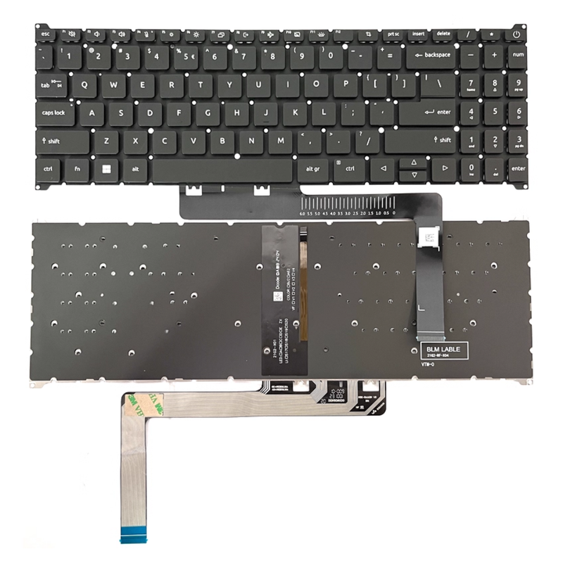 Cargue la imagen en el visor de la galería, Acer Aspire 5 A515-58M / A515-58MT / A515-58P / A515-58PT / A515-58GM N22Q25 Series - Laptop Keyboard With Backlit US Layout - Polar Tech Australia
