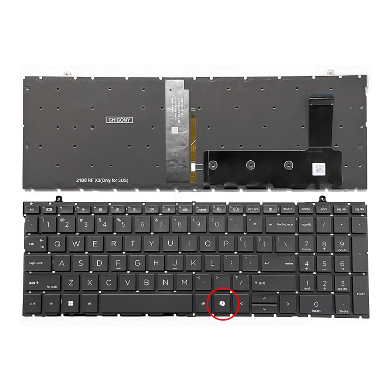 Chargez l&#39;image dans la visionneuse de la galerie, HP EliteBook 860 865 G9 G10 G11 Series - Laptop Keyboard With Backlit US Layout

