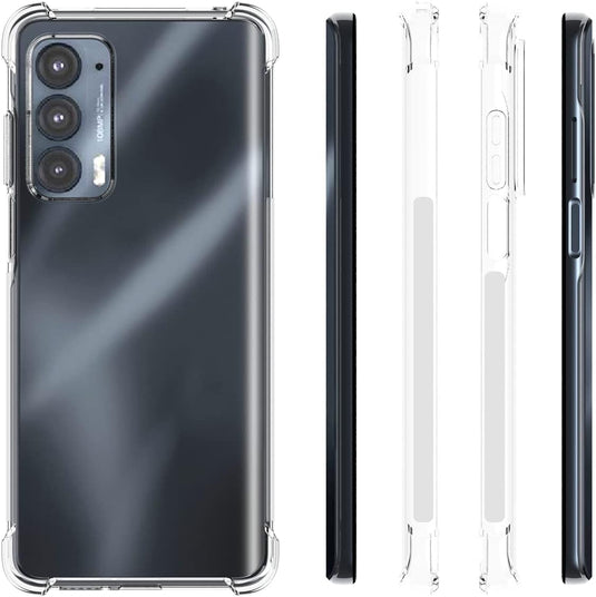 Motorola Moto Edge 20 - AirPillow Cushion Transparent Soft Clear TPU Four Corners Protective Case - Polar Tech Australia