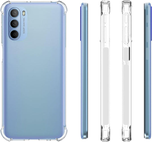 Motorola Moto G41 - AirPillow Cushion Transparent Soft Clear TPU Four Corners Protective Case - Polar Tech Australia