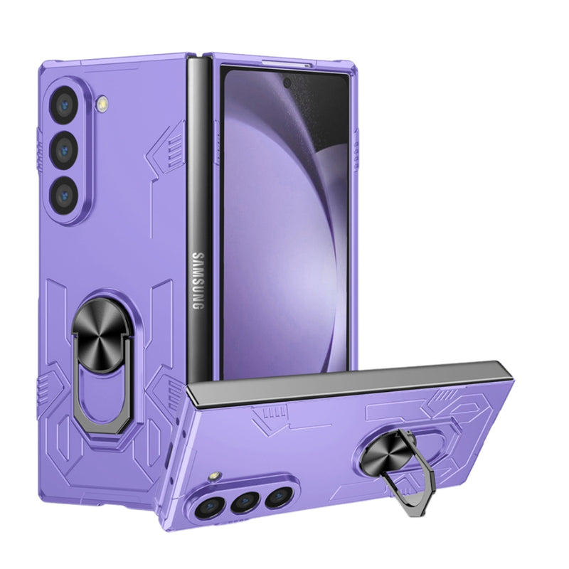 Chargez l&#39;image dans la visionneuse de la galerie, Samsung Galaxy Z Fold 6 (SM-F956) - Shockproof Magnetic Ring Kickstand Case
