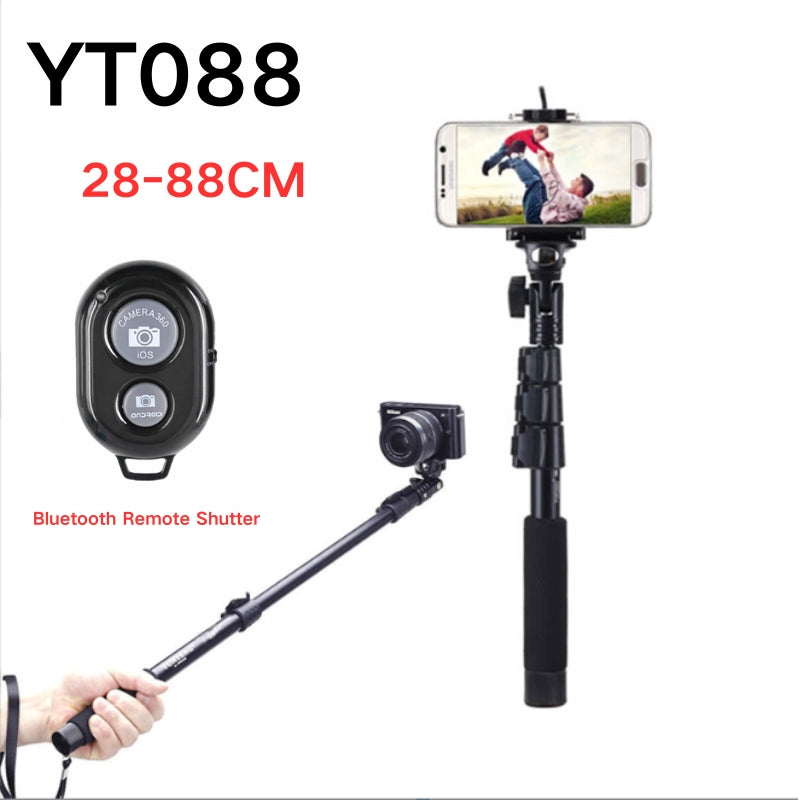 Load image into Gallery viewer, [YT088] Portable Selfie Stick Tripod With Bluetooth Remote Extendable Travel Lightweight Tripod Stand for Selfie, Live Streaming, Video Conference, Compatible With All Phones - Polar Tech Australia
