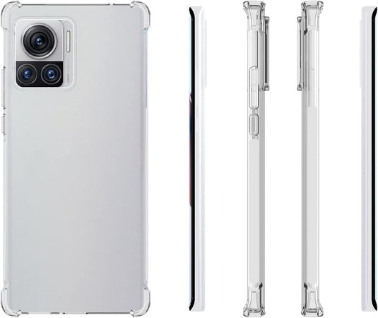 Motorola Moto Edge 30 Ultra - AirPillow Cushion Transparent Soft Clear TPU Four Corners Protective Case - Polar Tech Australia