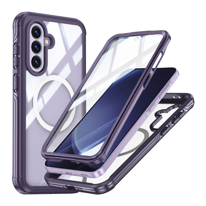 Load image into Gallery viewer, Samsung Galaxy A56 5G (SM-A566) - Built-in Tempered Glass 2 in 1 Full Covered MagSafe Phone Case
