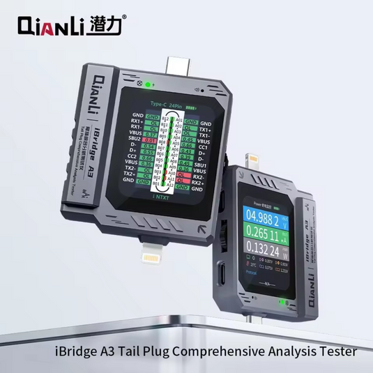 [iBridge A3] QianLi Charging Port Analysis Tester with Lightning Type-C Port