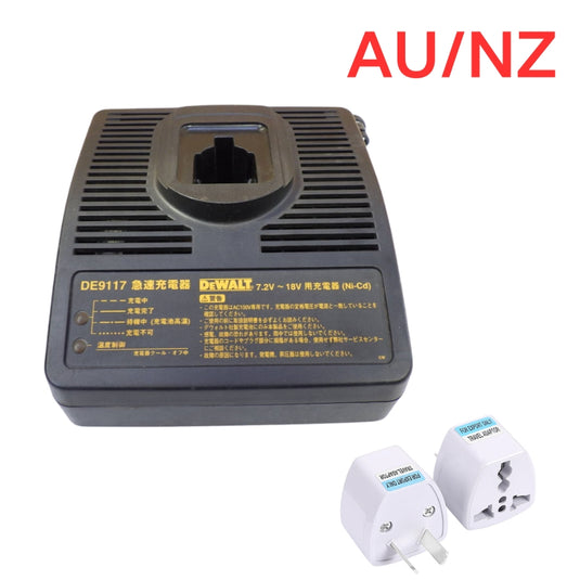 [DE9117][7.2V~18V-7A] Genuine Original DeWalt Fast Charger Electrical Tool Li-ion Battery - Replacement Charger - Polar Tech Australia