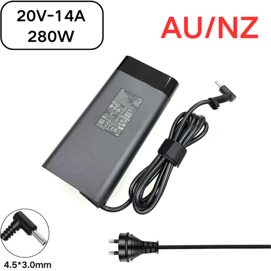 [20V-14A/280W][4.5x3.0] HP Omen 16.1 Gaming Laptop AC power Supply Adapter Charger - Polar Tech Australia