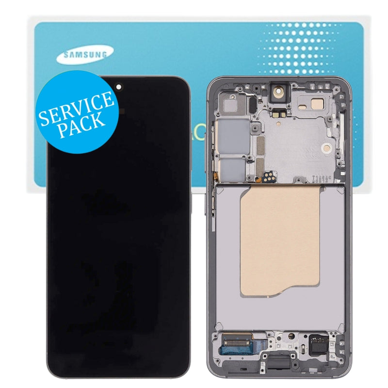 Cargue la imagen en el visor de la galería, [Samsung Service Pack] Samsung Galaxy S25 5G (SM-S931B) OLED LCD Touch Digitizer Screen Assembly With Frame
