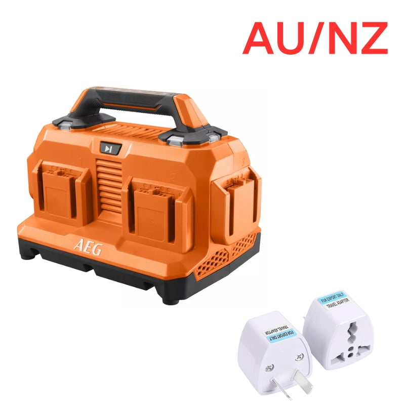 Cargue la imagen en el visor de la galería, [BL18C6][18V-5.0A] Genuine Original AEG 6-Port Fast Charger Electrical Tool Li-ion Battery - Replacement Charger - Polar Tech Australia
