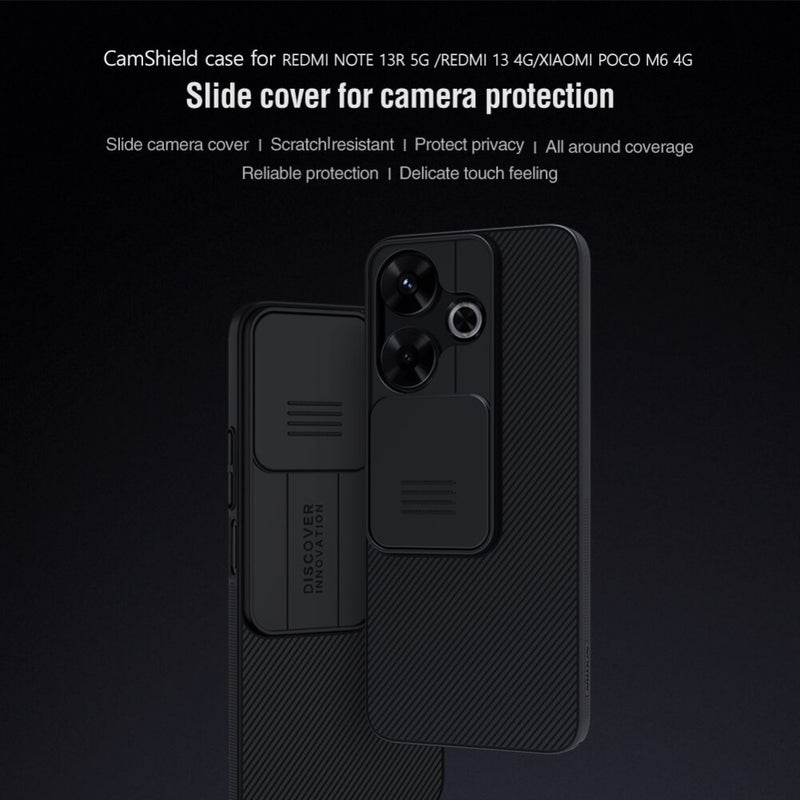 Load image into Gallery viewer, Xiaomi Redmi 13 (4G/5G) / Note 13R - NILLKIN Black Mirror Series Camshield PC Phone Case - Polar Tech Australia
