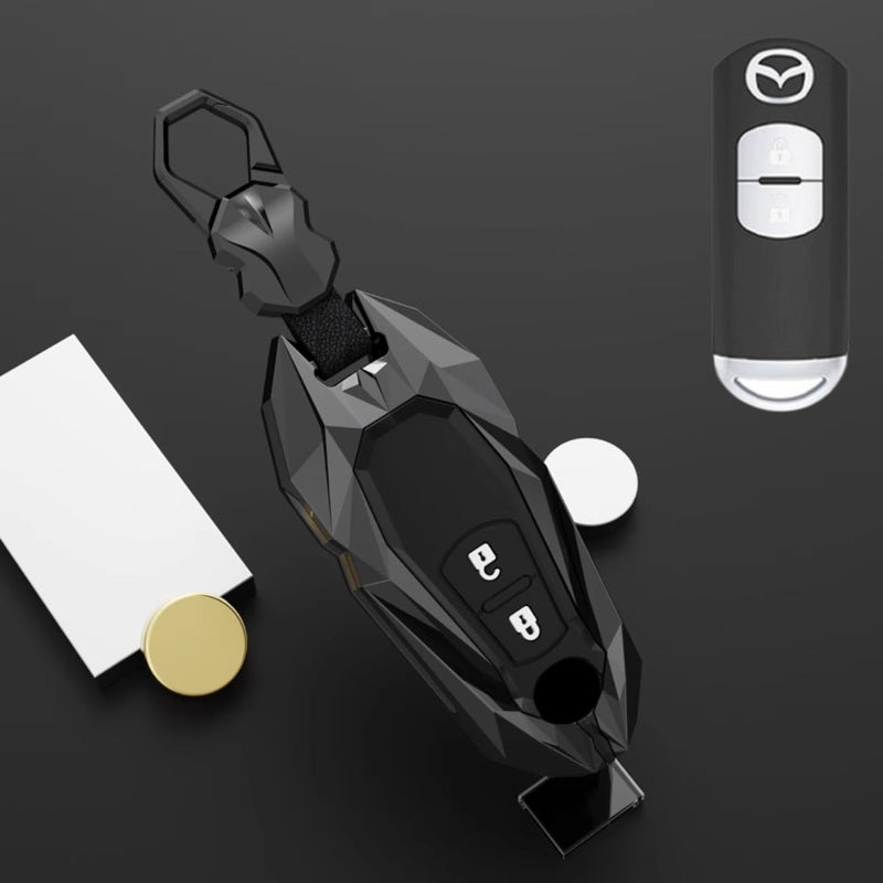 Load image into Gallery viewer, Mazda Zinc Alloy Car Key Fob Cover Case Remote For Mazda 2, 3, 5, 6, CX-3, CX-5, CX-7, CX-9
