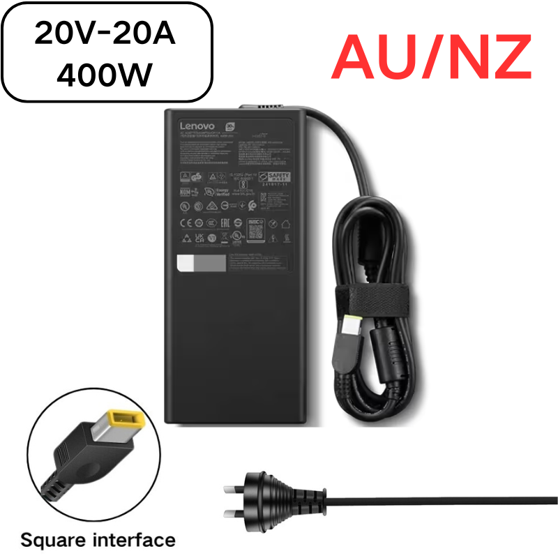 Load image into Gallery viewer, [20V-16.5A/330W][Yellow Square Slim Tip] Lenovo Legion Pro 7 16IAX10H Series - Laptop AC Power Supply Adapter Charger
