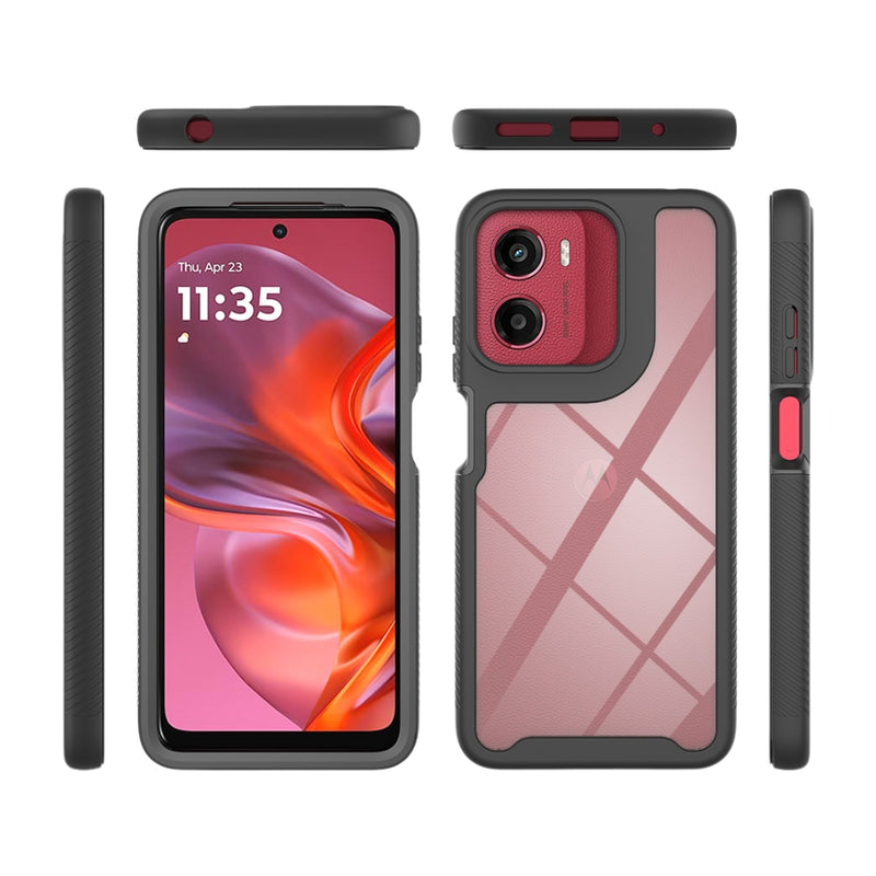 Cargue la imagen en el visor de la galería, Motorola Moto G9 Power - Solid Color Shockproof TPU Clear PC Phone Case - Polar Tech Australia
