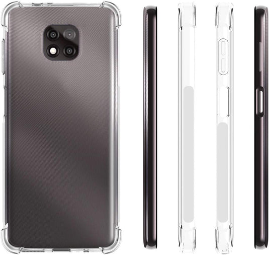 Motorola Moto G Power 2021 - AirPillow Cushion Transparent Soft Clear TPU Four Corners Protective Case - Polar Tech Australia