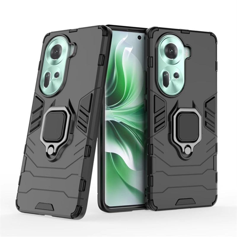 Load image into Gallery viewer, OPPO Reno11 5G (CPH2599) - Heavy Duty Armor Case With Ring Holder Stand - Polar Tech Australia
