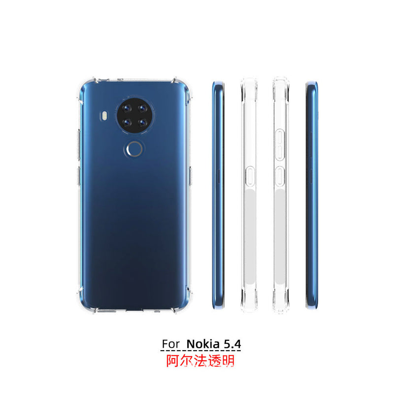 Cargue la imagen en el visor de la galería, Nokia 5.4 - AirPillow Cushion Transparent Soft Clear TPU Four Corners Protective Case - Polar Tech Australia

