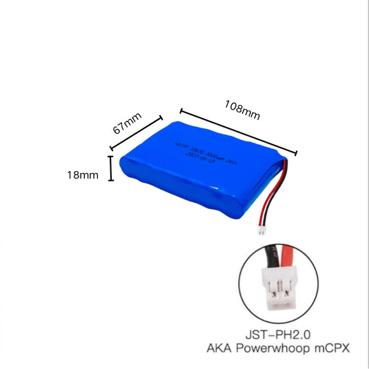 [PH2.0-JST Connector][18650] Universal 3000mAh 24V Rechargeable Li-Ion Lithium Polymer Battery - Polar Tech Australia