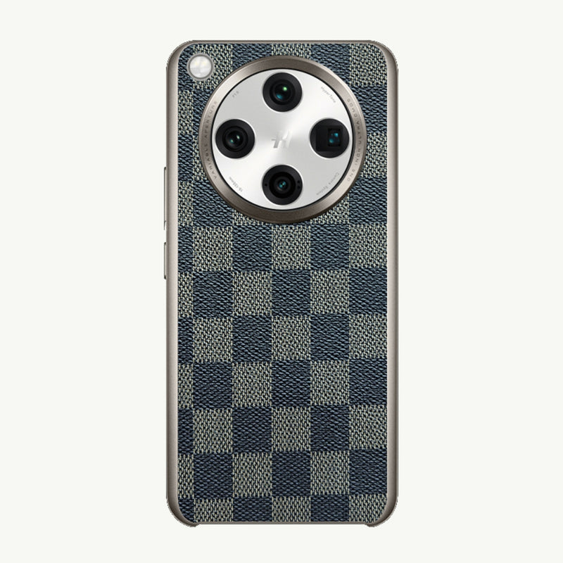 Cargue la imagen en el visor de la galería, OPPO Find X8 Ultra (PKJ110, PKU110) - Electroplated Trendy Brand Plain Leather Fashion Phone Case - Polar Tech Australia
