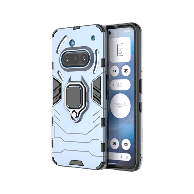 Chargez l&#39;image dans la visionneuse de la galerie, Nothing Phone (3a) Pro - Heavy Duty Armor Case With Ring Holder Stand
