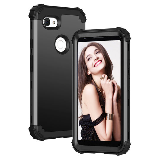 Google Pixel 3A - Silicone Hybrid PC Shockproof Phone Case