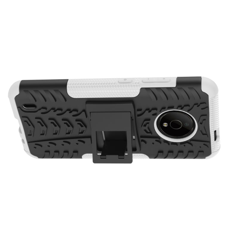 Cargue la imagen en el visor de la galería, Nokia C200 - Tire Texture TPU + PC Phone Case with Holder
