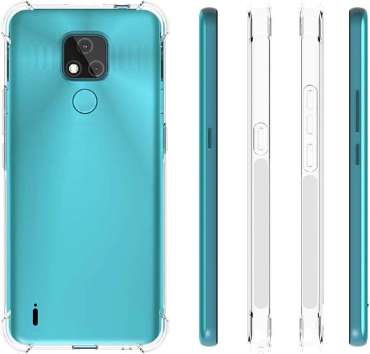 Motorola Moto E7 - AirPillow Cushion Transparent Soft Clear TPU Four Corners Protective Case - Polar Tech Australia