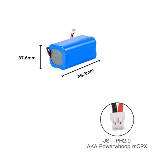 [PH2.0-JST Connector][18650] Universal 2600mAh 14.8V Rechargeable Li-Ion Lithium Polymer Battery - Polar Tech Australia