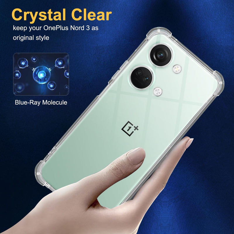 Cargue la imagen en el visor de la galería, OnePlus 1+Nord 3 - AirPillow Cushion Transparent Soft Clear TPU Four Corners Protective Case - Polar Tech Australia
