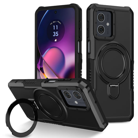 [Ring Rotating Stand] Motorola Moto E14/G14 - Shield Shockproof Rugged Heavy Duty Case - Polar Tech Australia