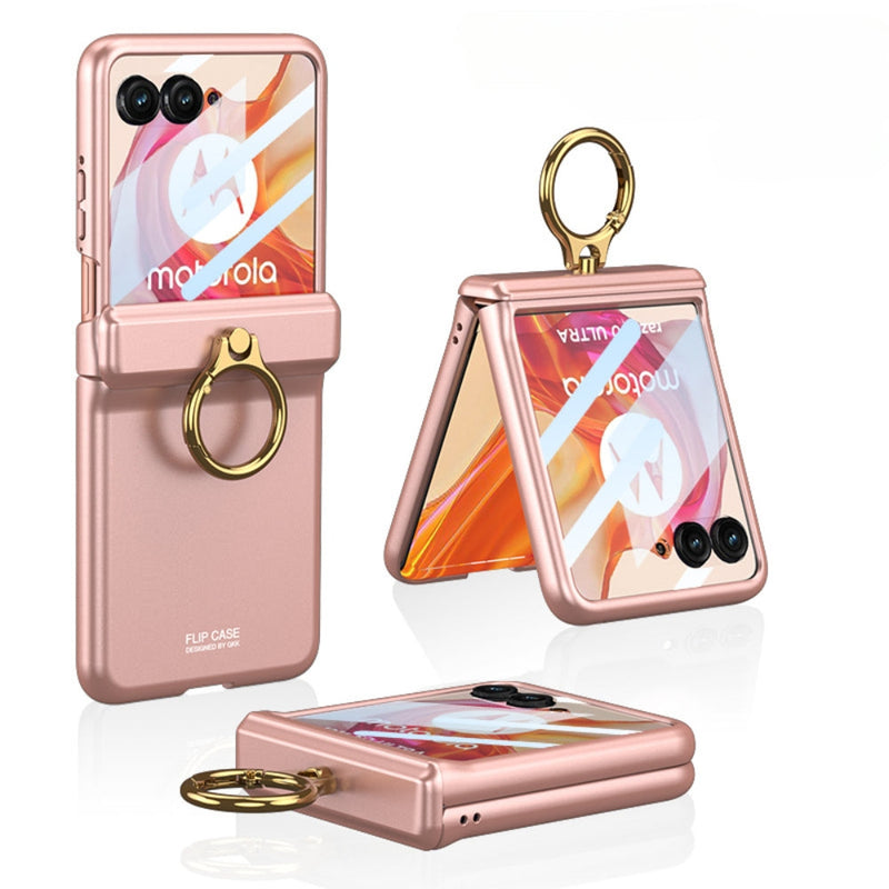 Load image into Gallery viewer, [With Ring Stand] Motorola Razr 50/Ultra - Magnetic Hinge Shockproof Phone Case - Polar Tech Australia
