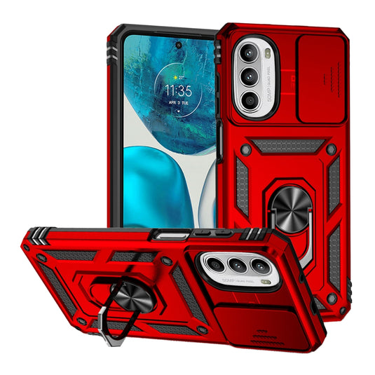 Motorola Moto G52/G82 - Heavy Duty Ring Holder Case with Shockproof & Camera Guard Design - Polar Tech Australia