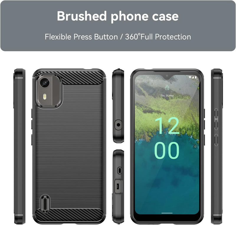 Chargez l&#39;image dans la visionneuse de la galerie, Nokia C12 Pro/C12/C12 Plus - Shield Shockproof Rugged Heavy Duty Case With 2PC 9HD Tempered Glass Screen Protector - Polar Tech Australia
