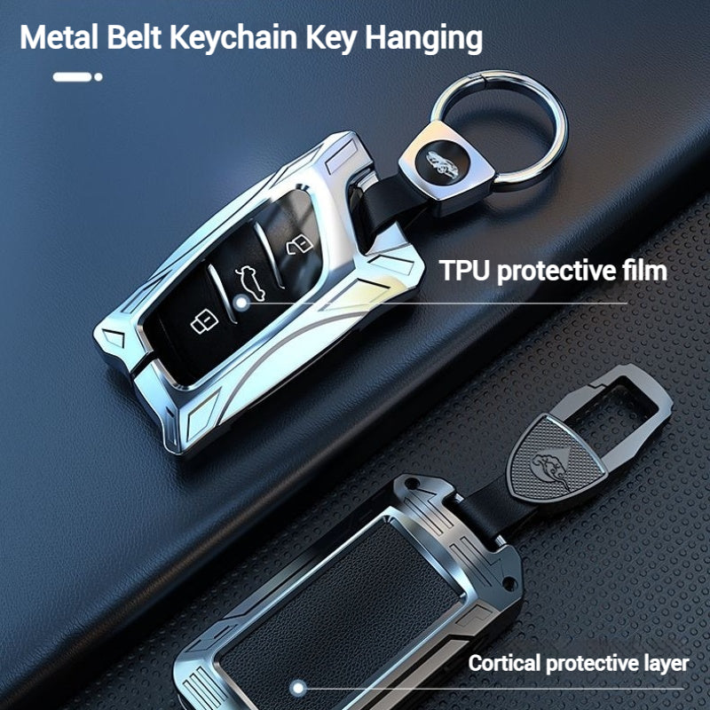 Cargue la imagen en el visor de la galería, Roewe Mecha Series Zinc Alloy Car Key Fob Case Cover For  RX3, RX5, RX5 Plus, RX5 Max, ERX5, D7, iMAX8, i6, Ei6
