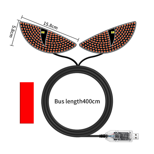 LED Demon Eye USB Wireless Car Ambient Light / Cool Car Decoration Lamp - i-Station Mobile Phone & Electronic Device Repair and Accessories