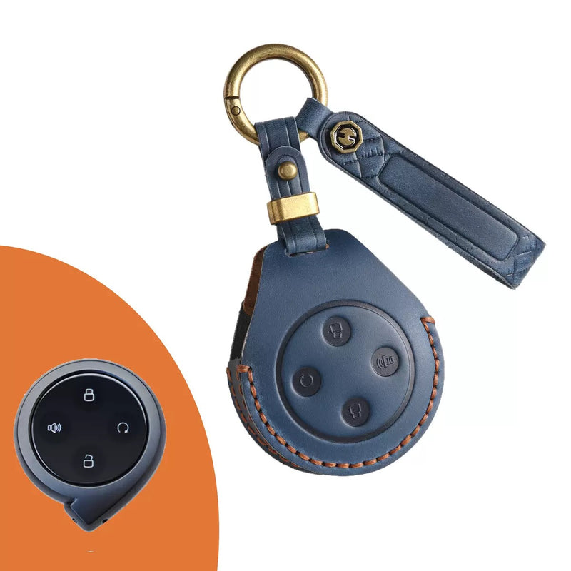 Cargue la imagen en el visor de la galería, Great Wall Handcrafted Genuine Leather Car Key Fob Case Cover For 2023 Great Wall Shanhai Cannon
